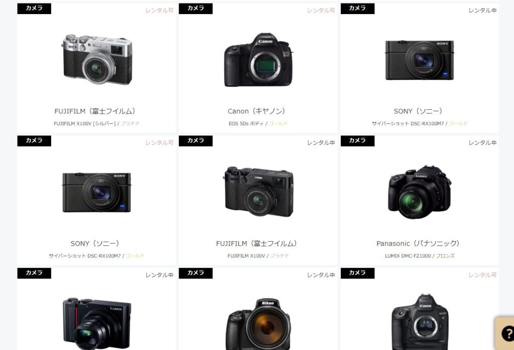 CAMERA RENT